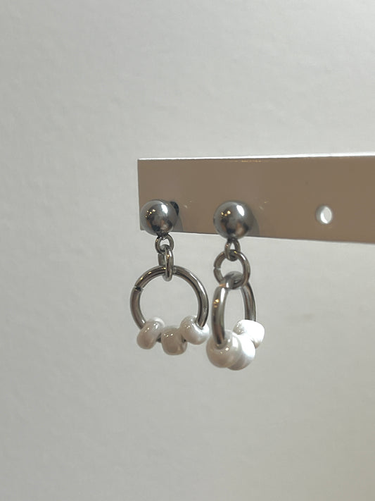 Boucles d’oreilles MINA argenté